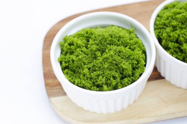 Wolffia globosa veya bataklık yosunu, su yemeği