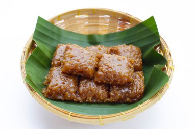 Palmiye şekerli yapışkan pirinç (Tayland Tatlısı)