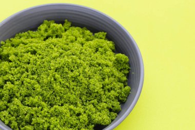 Wolffia globosa veya bataklık yosunu, su yemeği