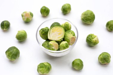 Fresh brussels sprouts. Organic vegetables