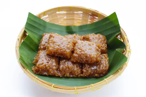 Sticky Rice Palm Sugar Thai Dessert Stock Picture