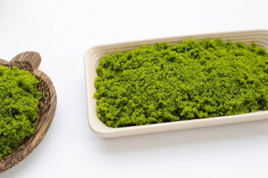 Wolffia globosa veya bataklık yosunu, su yemeği