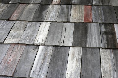 Arkaplan için ahşap çatı dokusu.