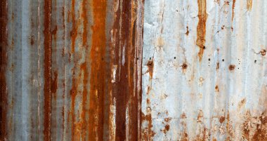 Eski paslı çinko çarşaflar desenli arka plan için.