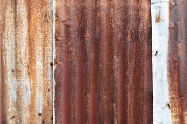 Eski paslı çinko çarşaflar desenli arka plan için.