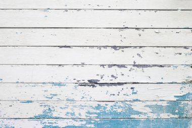 Arkaplan için ahşap mavi beyaz duvar dokusu.