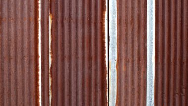 Eski paslı çinko çarşaflar desenli arka plan için.