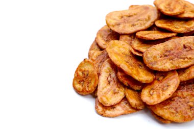 Çıtır muz cipsi. Meyve çerezi.