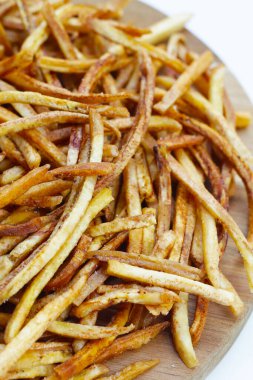 Crispy banana sticks. Fruit snack