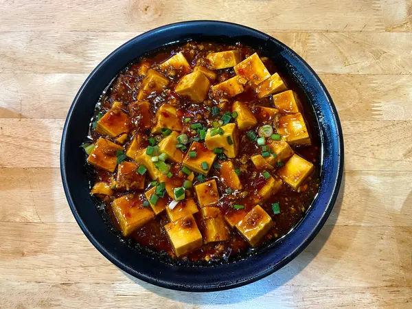 Spicy sichuan mapo tofu. Chinese food