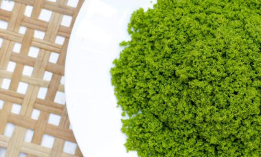 Wolffia globosa veya bataklık yosunu, su yemeği