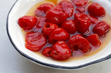 Peppadew Peppers, Güney Afrika biberi turşusu.