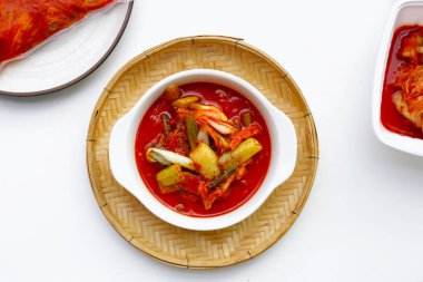 Kimchi Kore yemeği, salatalık kimchi.