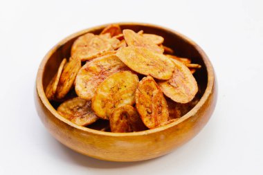 Çıtır muz cipsi. Meyve çerezi.