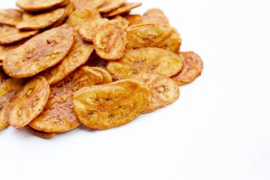 Çıtır muz cipsi. Meyve çerezi.