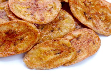 Çıtır muz cipsi. Meyve çerezi.