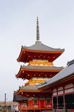 Kyoto, Japonya 'daki kiyomizu-dera tapınağı.
