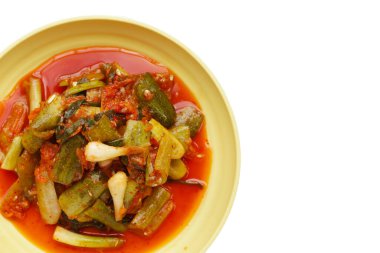 Kimchi Kore yemeği, salatalık kimchi.