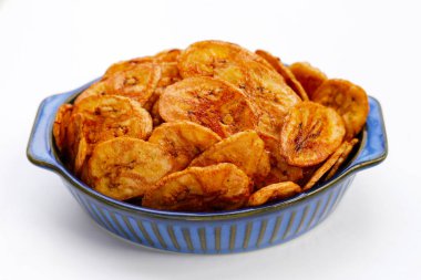 Çıtır muz cipsi. Meyve çerezi.