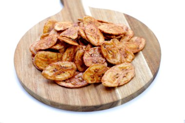 Çıtır muz cipsi. Meyve çerezi.