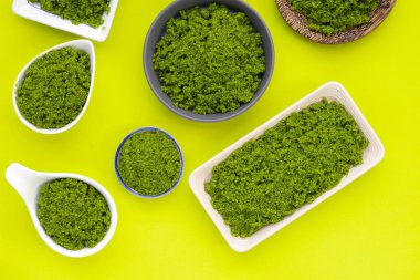 Wolffia globosa veya bataklık yosunu, su yemeği