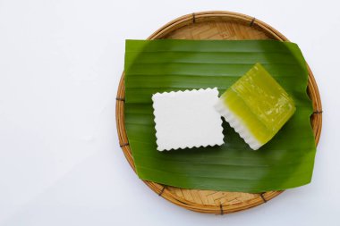 Pandan ve hindistan cevizi reçeli. Tayland Tatlıları.