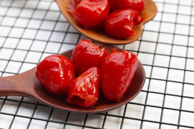 Peppadew Peppers, Güney Afrika biberi turşusu.