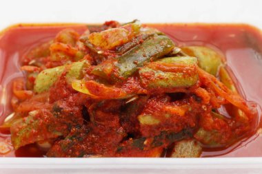 Kimchi Kore yemeği, salatalık kimchi.