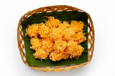 Tayland çıtır çıtır tatlı yumurta ipliği (Foi Thong Krob)