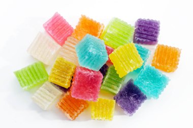 Renkli çıtır jöle. Thai tatlı tatlı tatlı