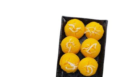 Toddy palmiye pastası. Khanom Tarn (Tayland tatlısı)