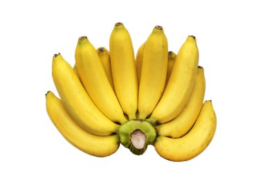 Beyaz arkaplanda muz.