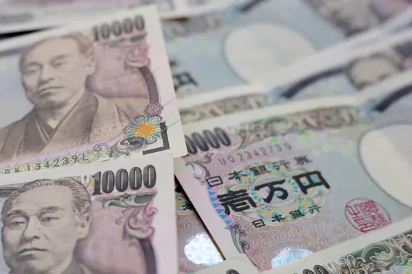 stock image Ten Thousand Yen Bills, Japanese Yen Notes