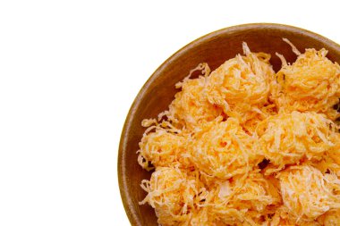 Tayland çıtır çıtır tatlı yumurta ipliği (Foi Thong Krob)