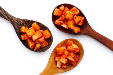 Daikon Kimchi. Lezzetli ve baharatlı.