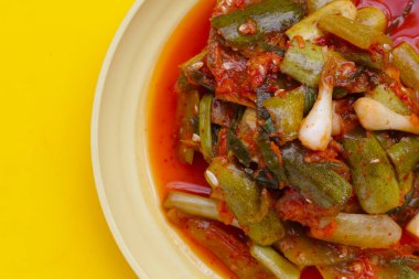 Kimchi Kore yemeği, salatalık kimchi.