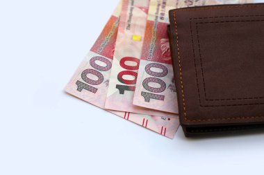 Hong Kong parası, beyaz arkaplanda banknotlar.
