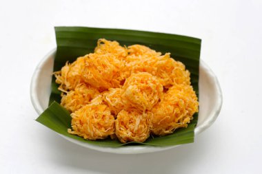 Tayland çıtır çıtır tatlı yumurta ipliği (Foi Thong Krob)