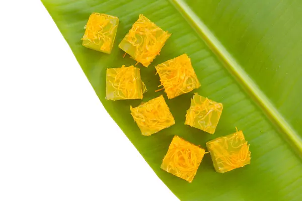 stock image Thai sweet egg floss jelly