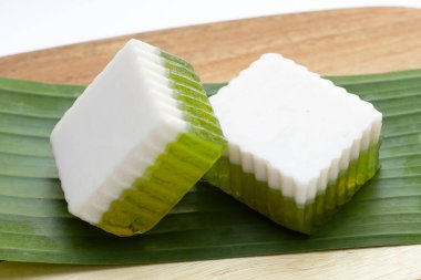 Pandan ve hindistan cevizi reçeli. Tayland Tatlıları.