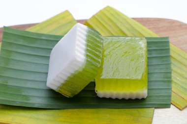 Pandan ve hindistan cevizi reçeli. Tayland Tatlıları.