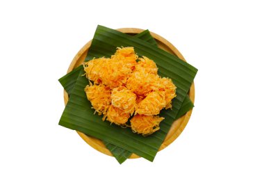 Tayland çıtır çıtır tatlı yumurta ipliği (Foi Thong Krob)