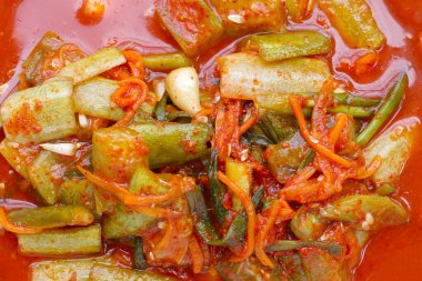 Kimchi Kore yemeği, salatalık kimchi.