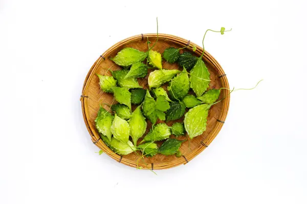 stock image Balsam pear, Bitter cucumber, Leprosy gourd