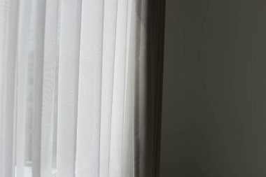 Perdeler kapı ya da pencere, oda dekorasyonu iç mekan.