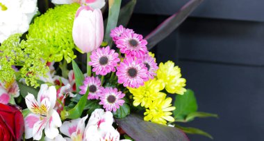 Güzel çiçek buketi, çiçek arkaplanı.