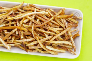 Crispy banana sticks. Fruit snack