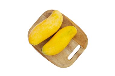 Tropik meyve, muz yapraklı mango.