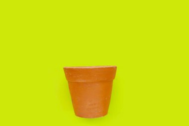 Plant pots on green background. clipart