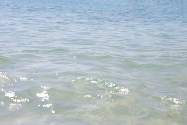 Mavi deniz, su dokusu yüzeyi